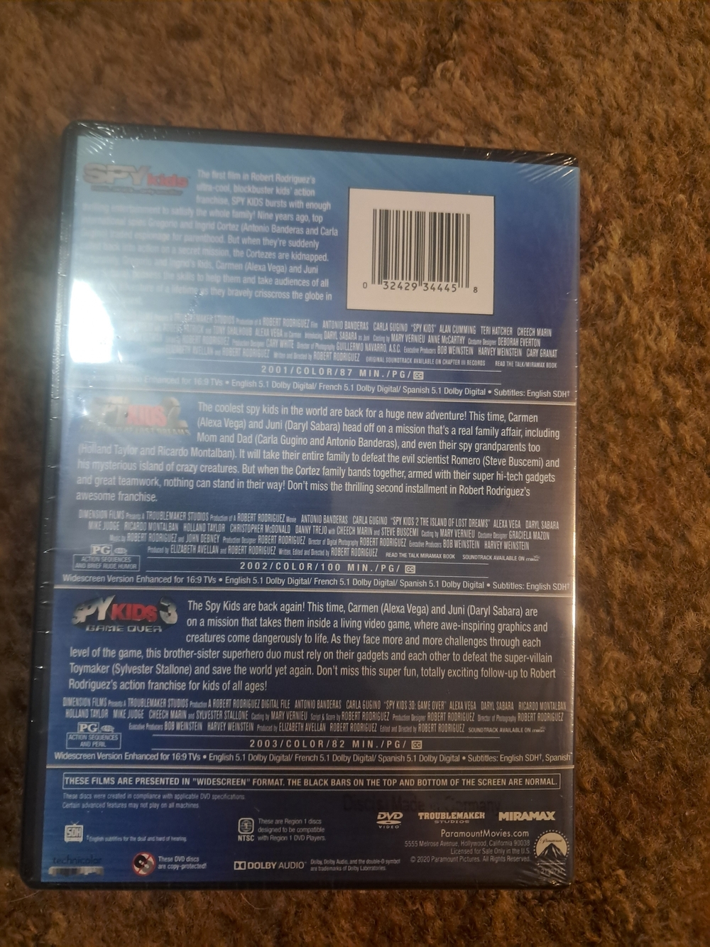 Triple Feature 3-DVD Set - Collection (Red/Orange/Blue) - Picture 2 of 2
